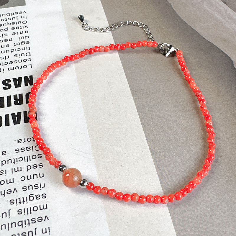STRAWBERRY CRYSTALS ATTRACT LOVE ANKLETS-2