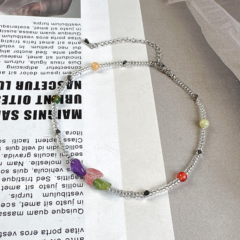 NATURAL STONE HEALING ANKLET-2
