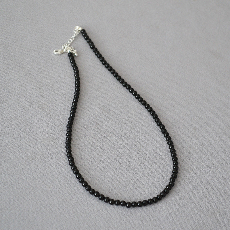BLACK ONYX FEAR-ELIMINATING SIMPLE NECKLACE_5