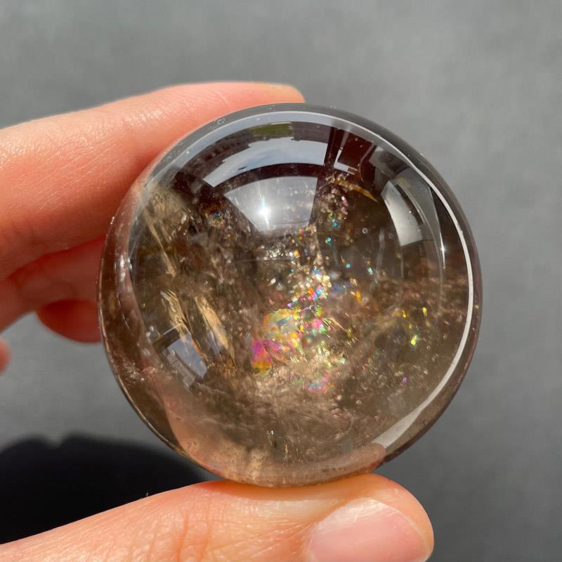 SMOKY QUARTZ CRYSTAL BALL_4