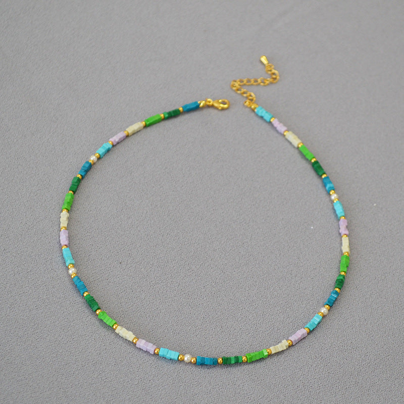 COLORED TURQUOISE VITALITY SUMMER NECKLACE_1
