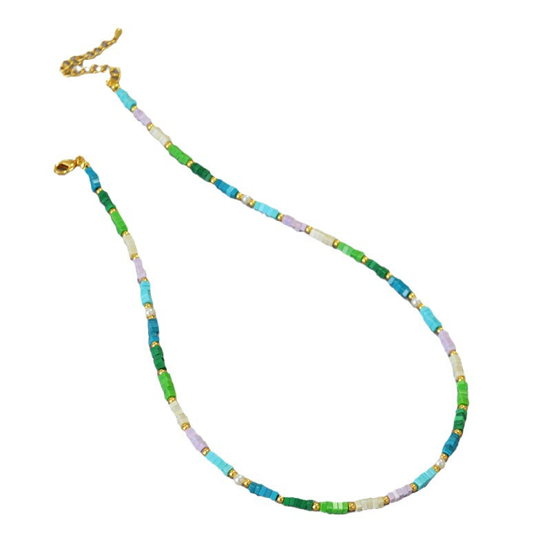 COLORED TURQUOISE VITALITY SUMMER NECKLACE_6