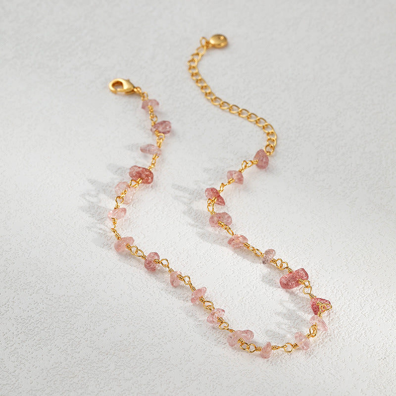 PINK CRYSTAL ATTRACTS LOVE ANKLET-4