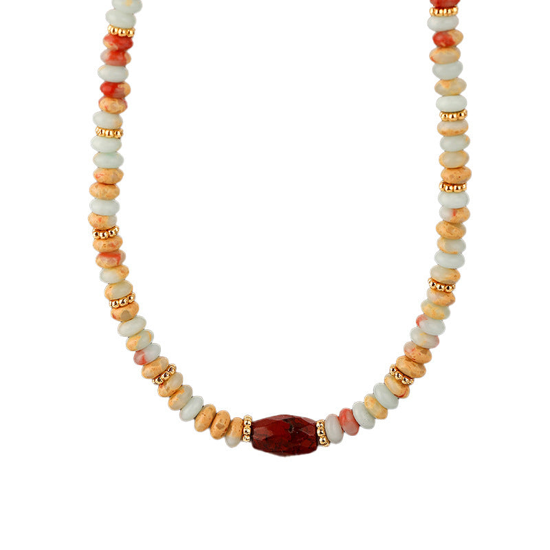 NATURAL STONE ENJOYMENT HAPPINESS NECKLACE_5
