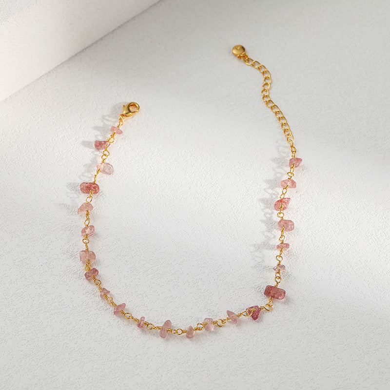 PINK CRYSTAL ATTRACTS LOVE ANKLET-3