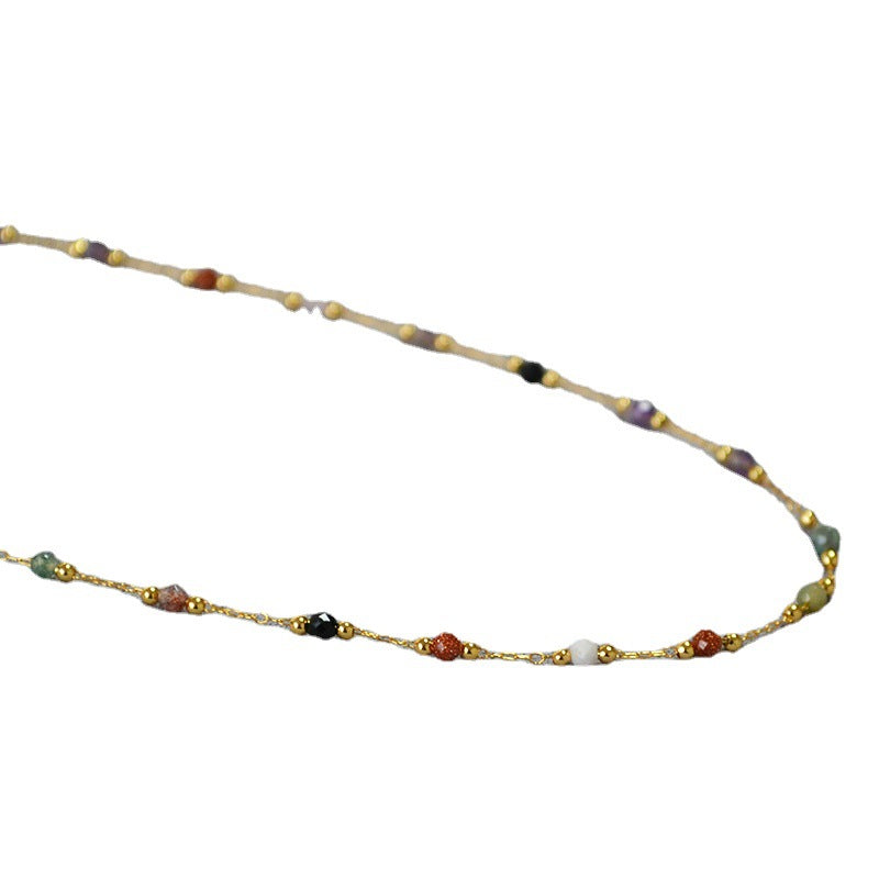 COLORFUL NATURAL STONE HEALING LOVELORN NECKLACE_5
