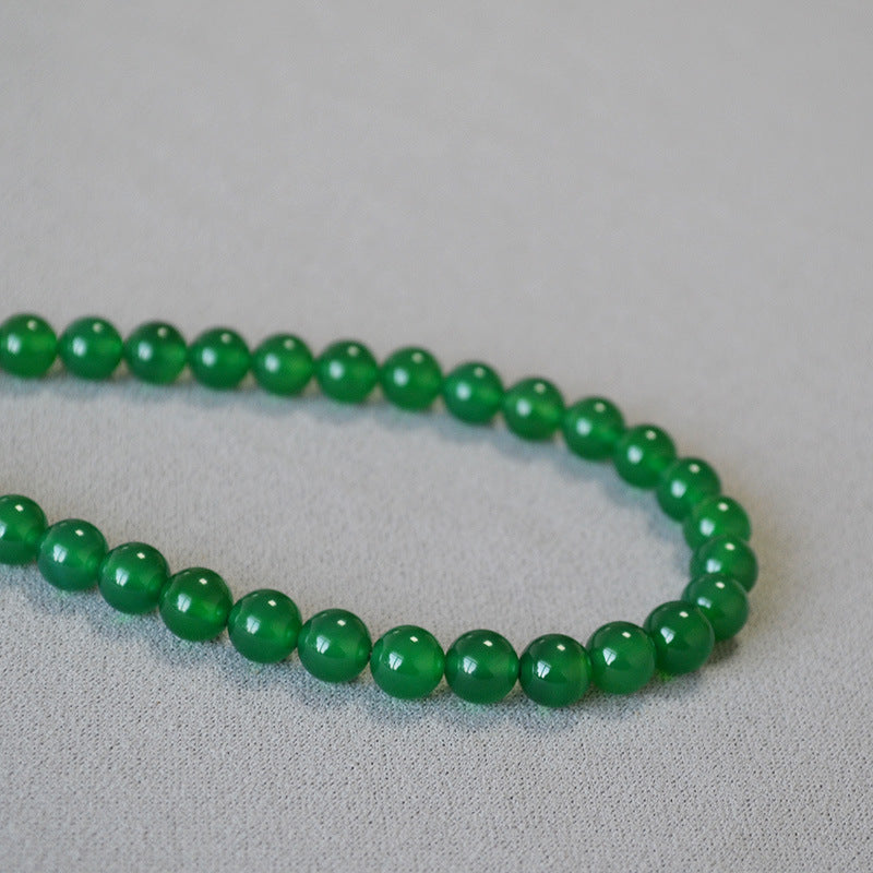 GREEN AGATE ANTI-AGING COLLARBONE NECKLACE_3