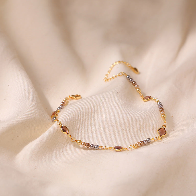 PEARL TOWN HEART CALMING ANKLET-4