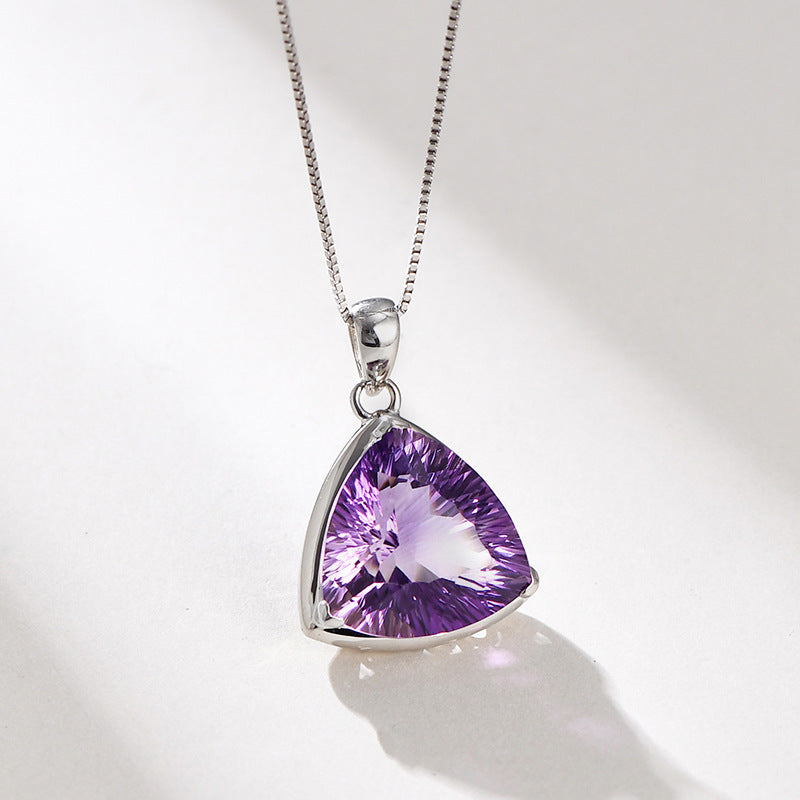 TRIANGLE AMETHYST NECKLACE PENDANT_1