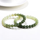 QINGSHUI HETIAN JADE ROUND BEAD BRACELET_5