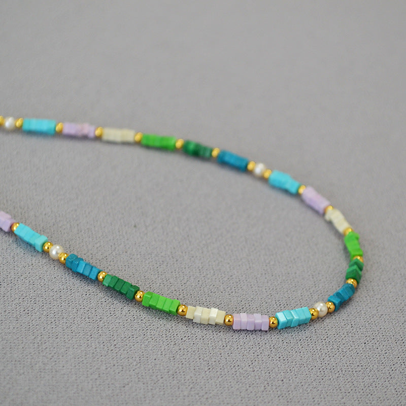 COLORED TURQUOISE VITALITY SUMMER NECKLACE_2
