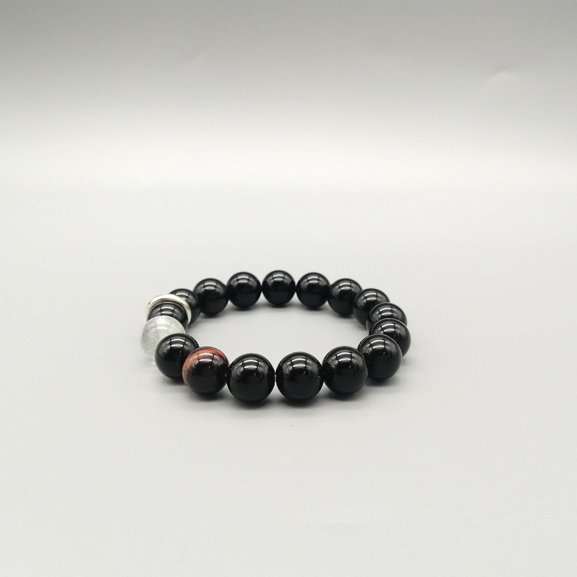 OBSIDIAN GHOST STONE BRACELETS-1