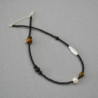 AGATE TIGER EYE STONE PURIFICATION ENERGY NECKLACE-3