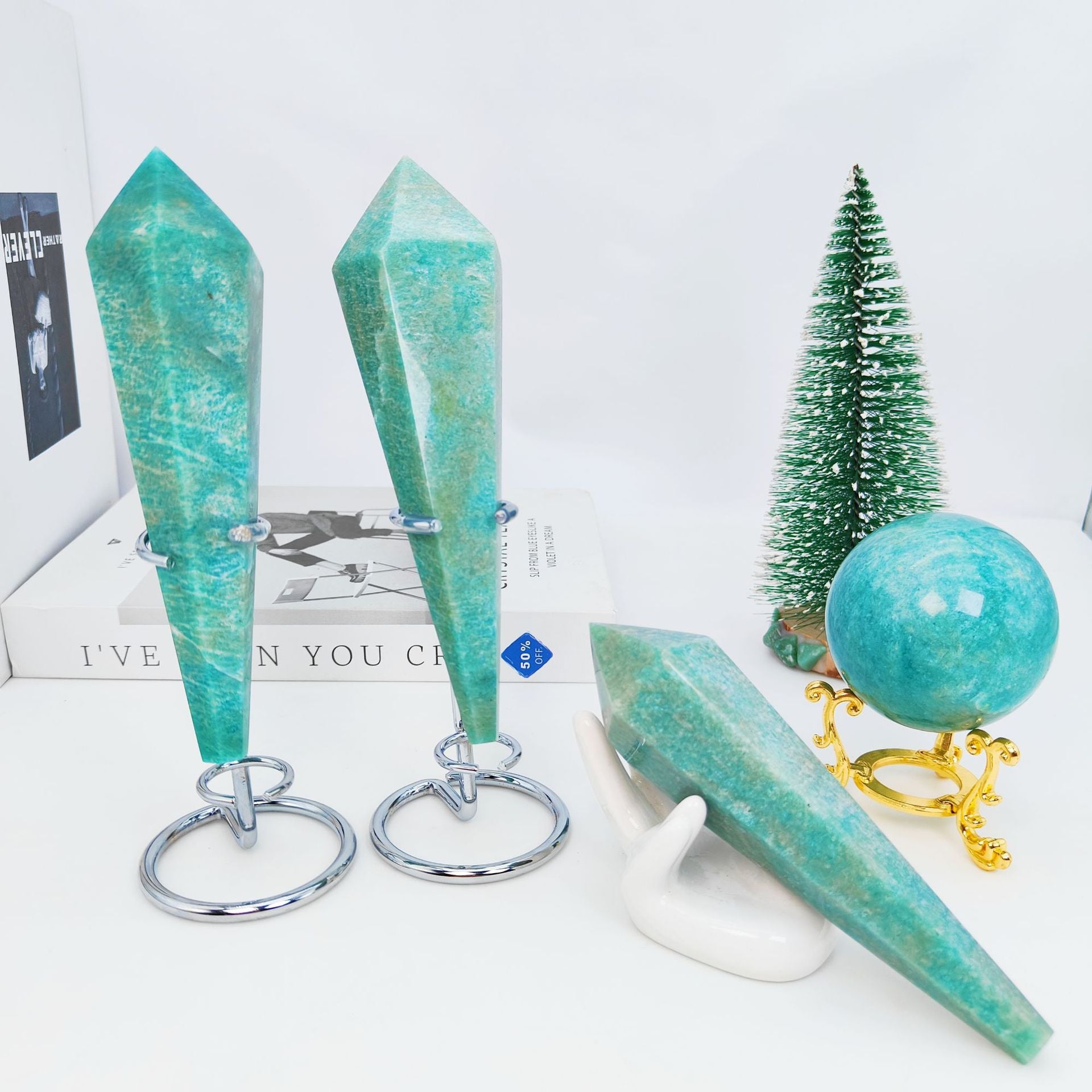 AMAZONITE SCEPTER STONE BALL-4