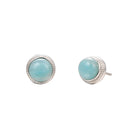 AMAZONITE STERLING SILVER EARRINGS-4