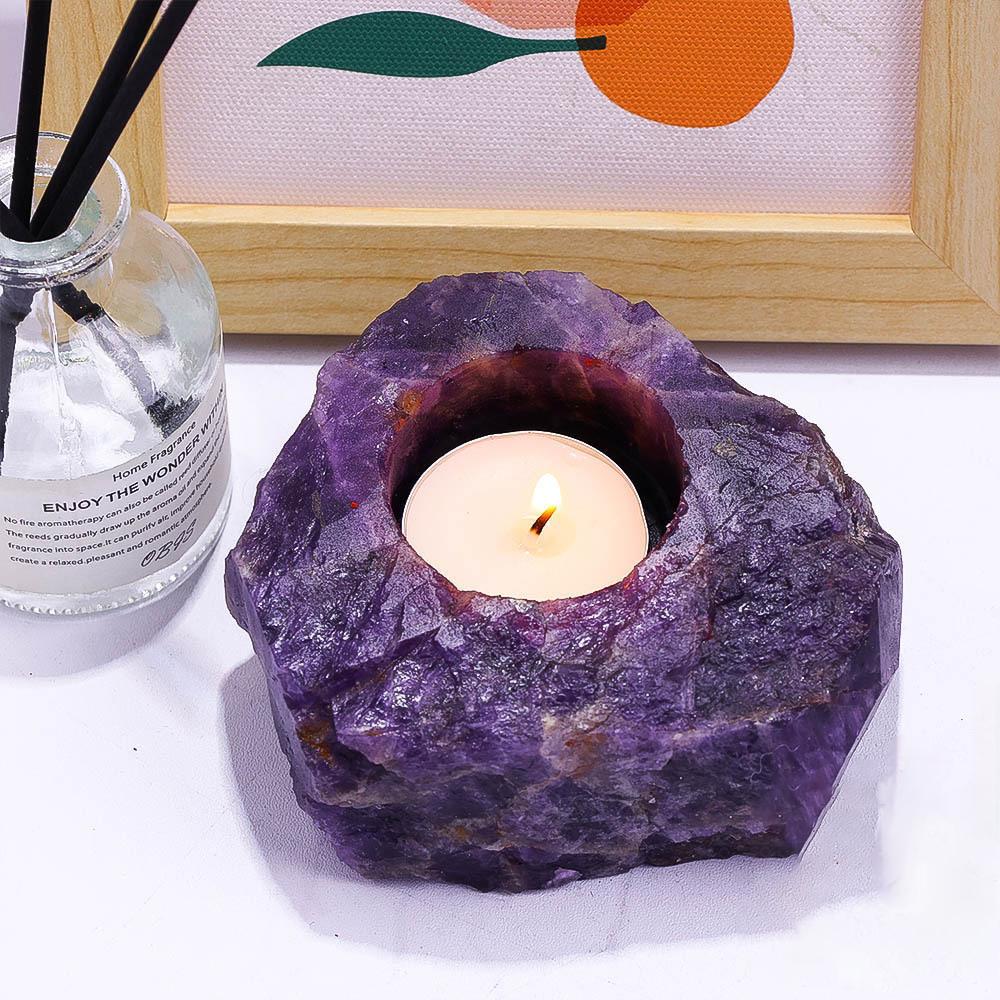 AMETHYST CANDLE HOLDER-3