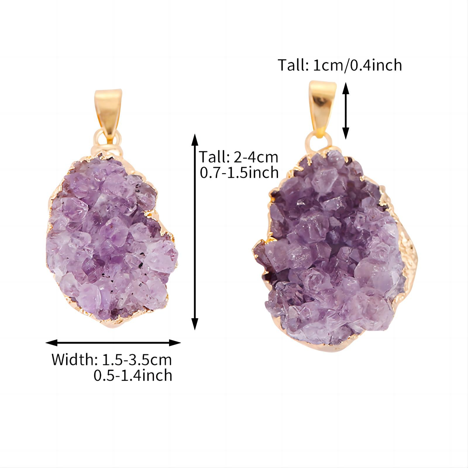 AMETHYST CLUSTER PENDANT-6