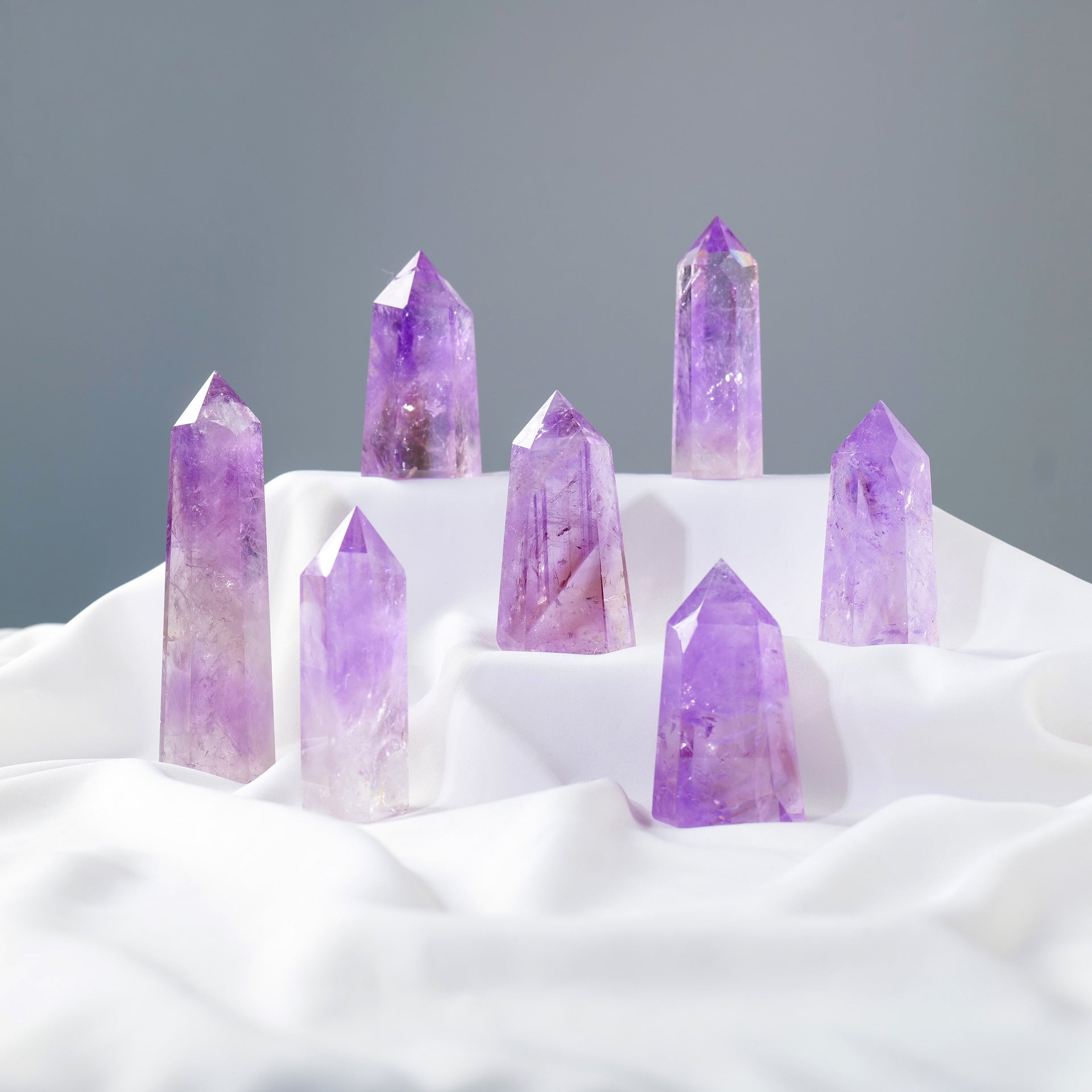 AMETHYST HEXAGONAL SINGLE POINTED COLUMN-1