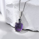 AMETHYST STERLING SILVER NECKLACE PENDANTS-1