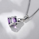 AMETHYST STERLING SILVER NECKLACE PENDANTS-3