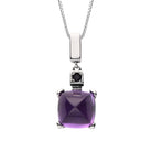 AMETHYST STERLING SILVER NECKLACE PENDANTS-4