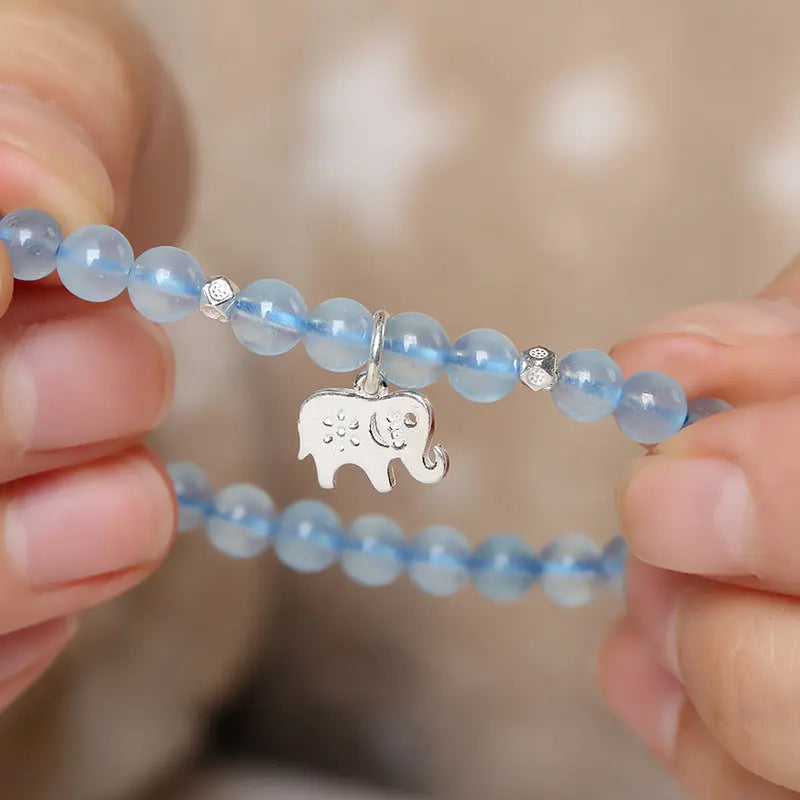 AQUAMARINE CLEAR THOUGHTS ENERGY BRACELET-3