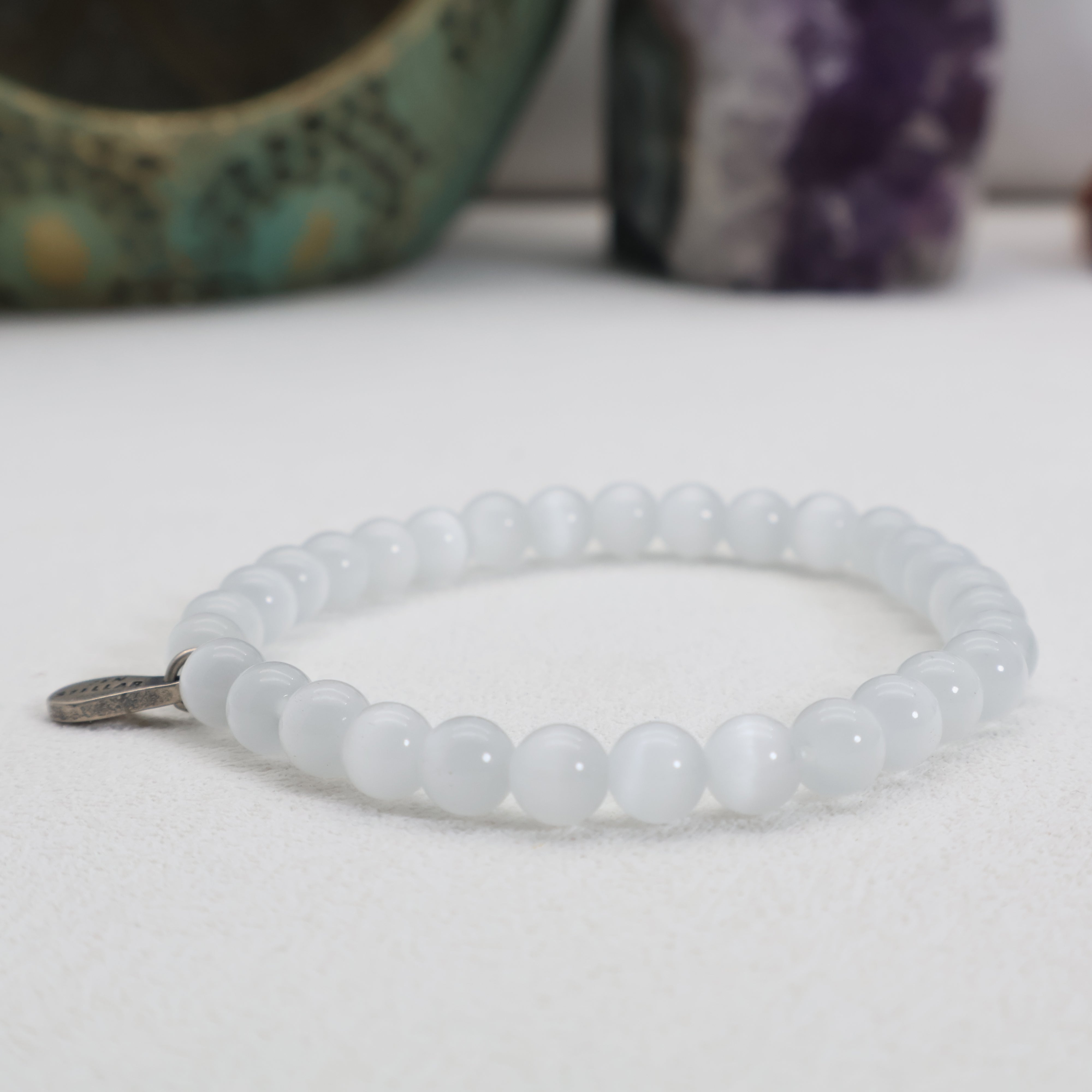 AQUARIUS TRANSLUCENT GYPSUM CRYSTAL BRACELET-1