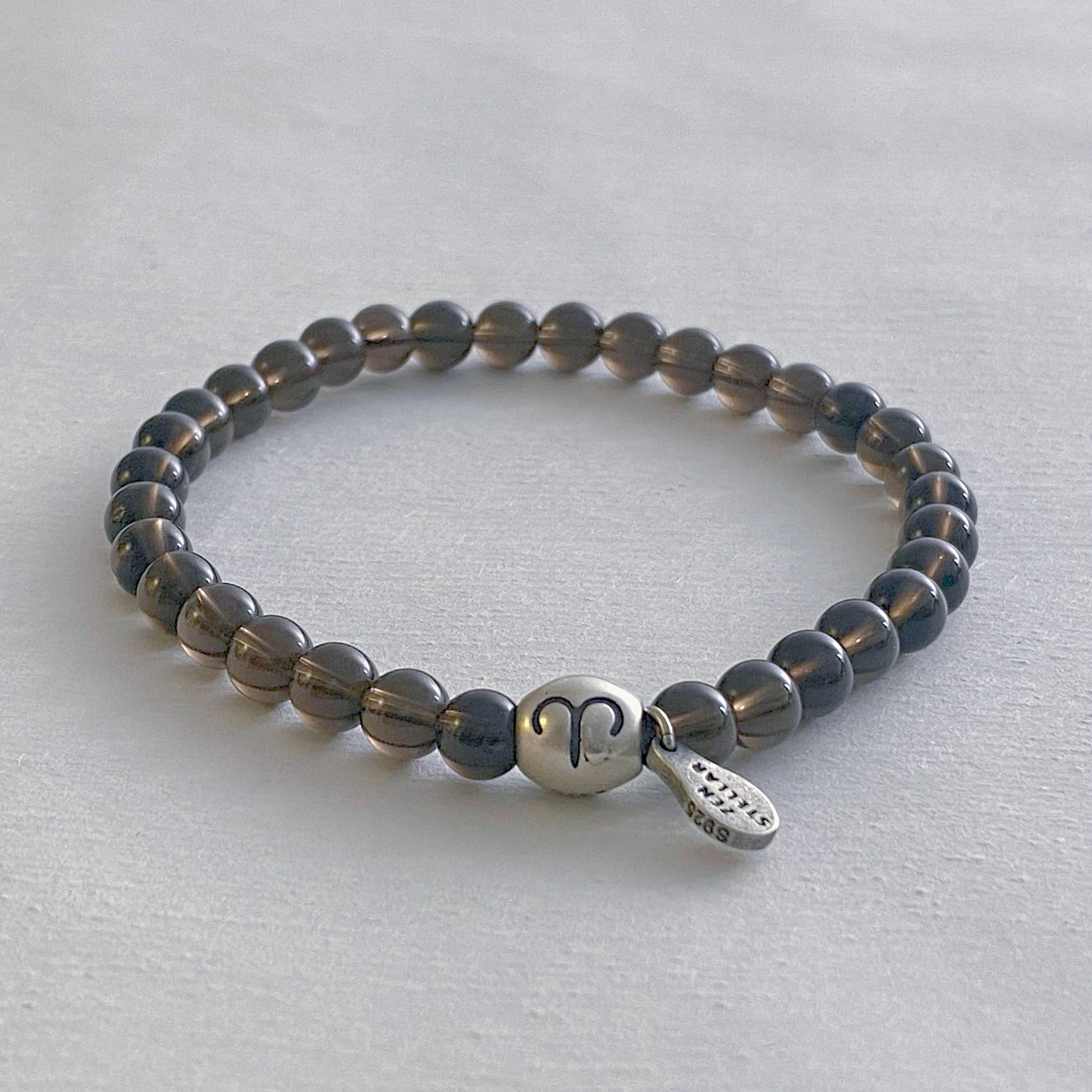 ARIES FORTUNE SMOKY QUARTZ CRYSTAL BRACELET-1