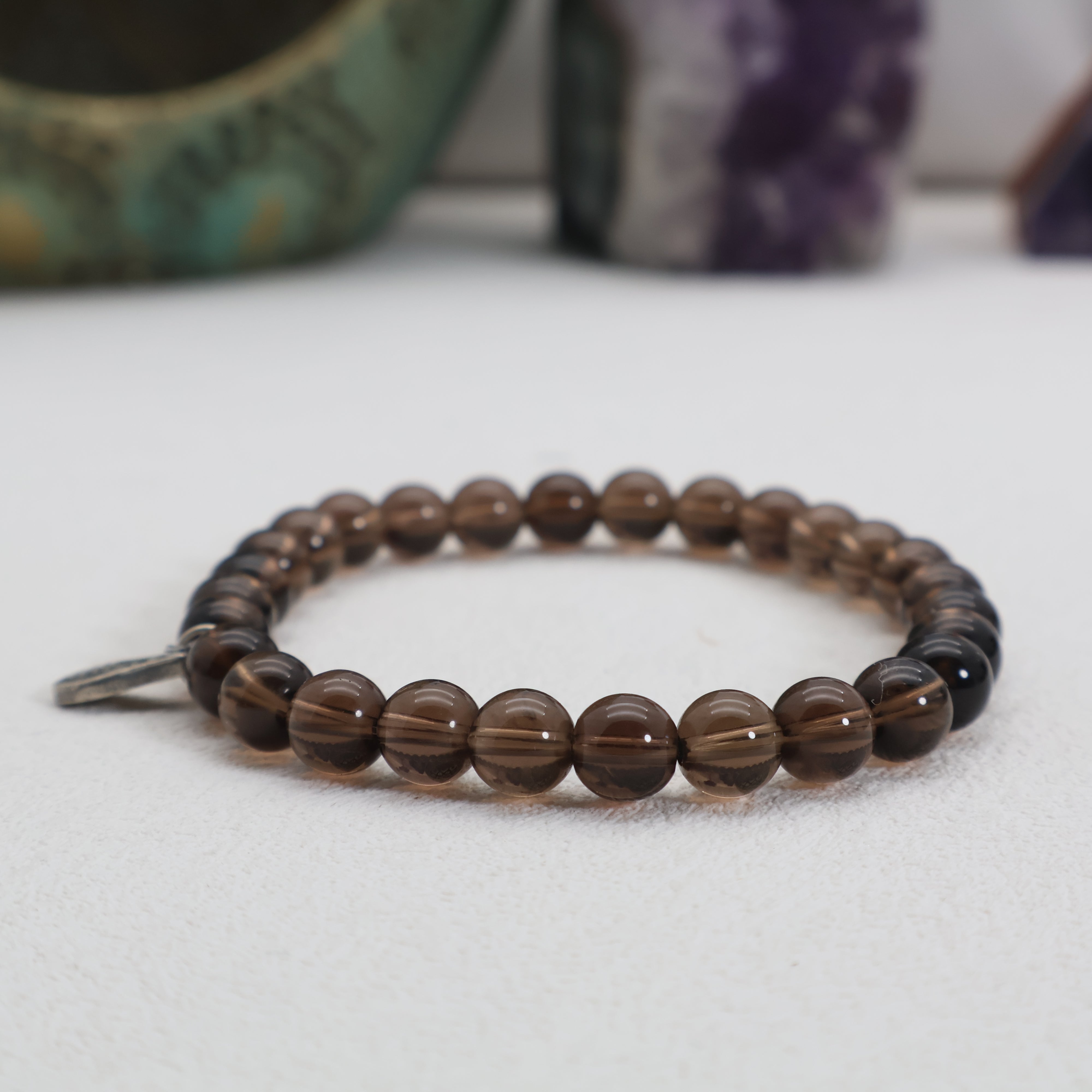 ARIES FORTUNE SMOKY QUARTZ CRYSTAL BRACELET-1