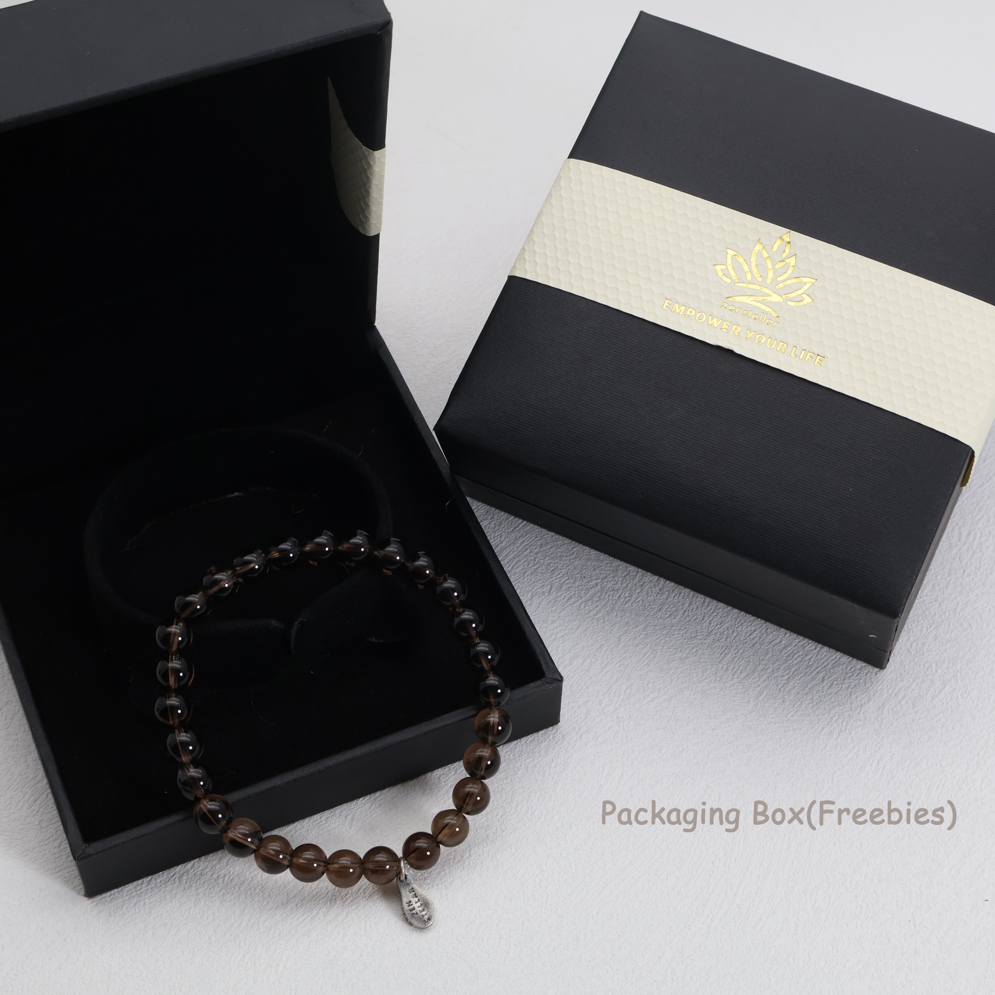 ARIES FORTUNE SMOKY QUARTZ CRYSTAL BRACELET-5