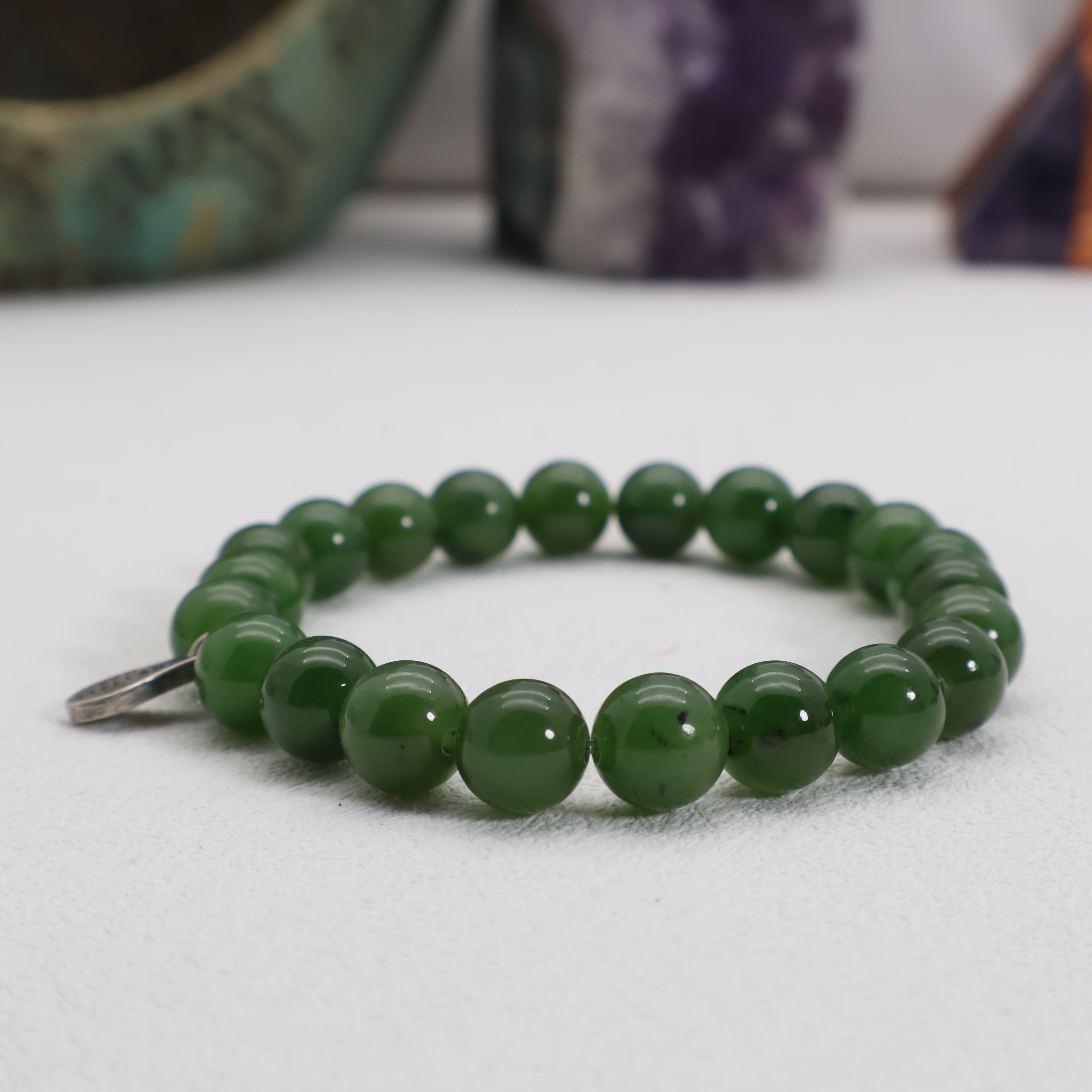 ARIES GREEN JASPER CRYSTAL BRACELET-1