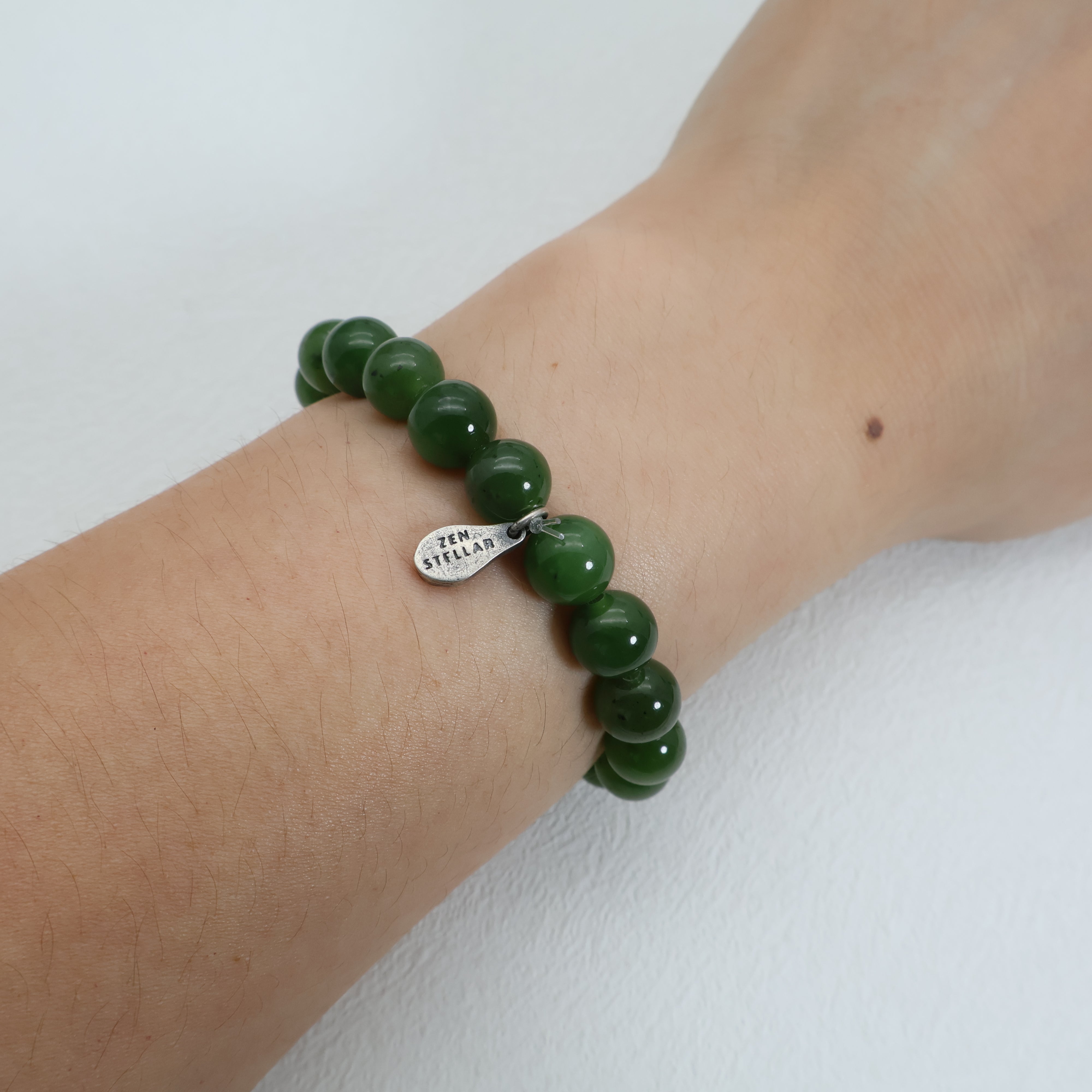 ARIES GREEN JASPER CRYSTAL BRACELET-2