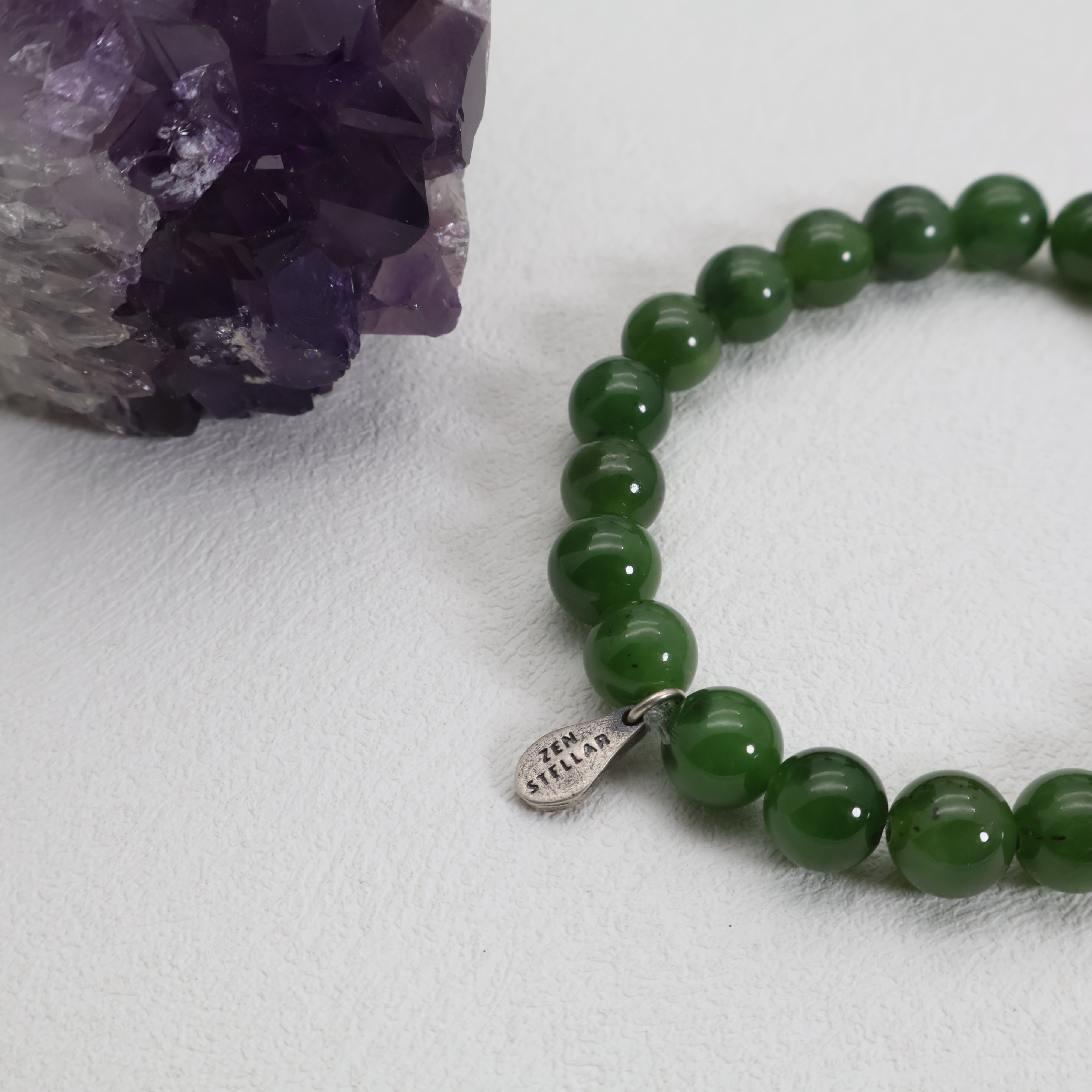 ARIES GREEN JASPER CRYSTAL BRACELET-3