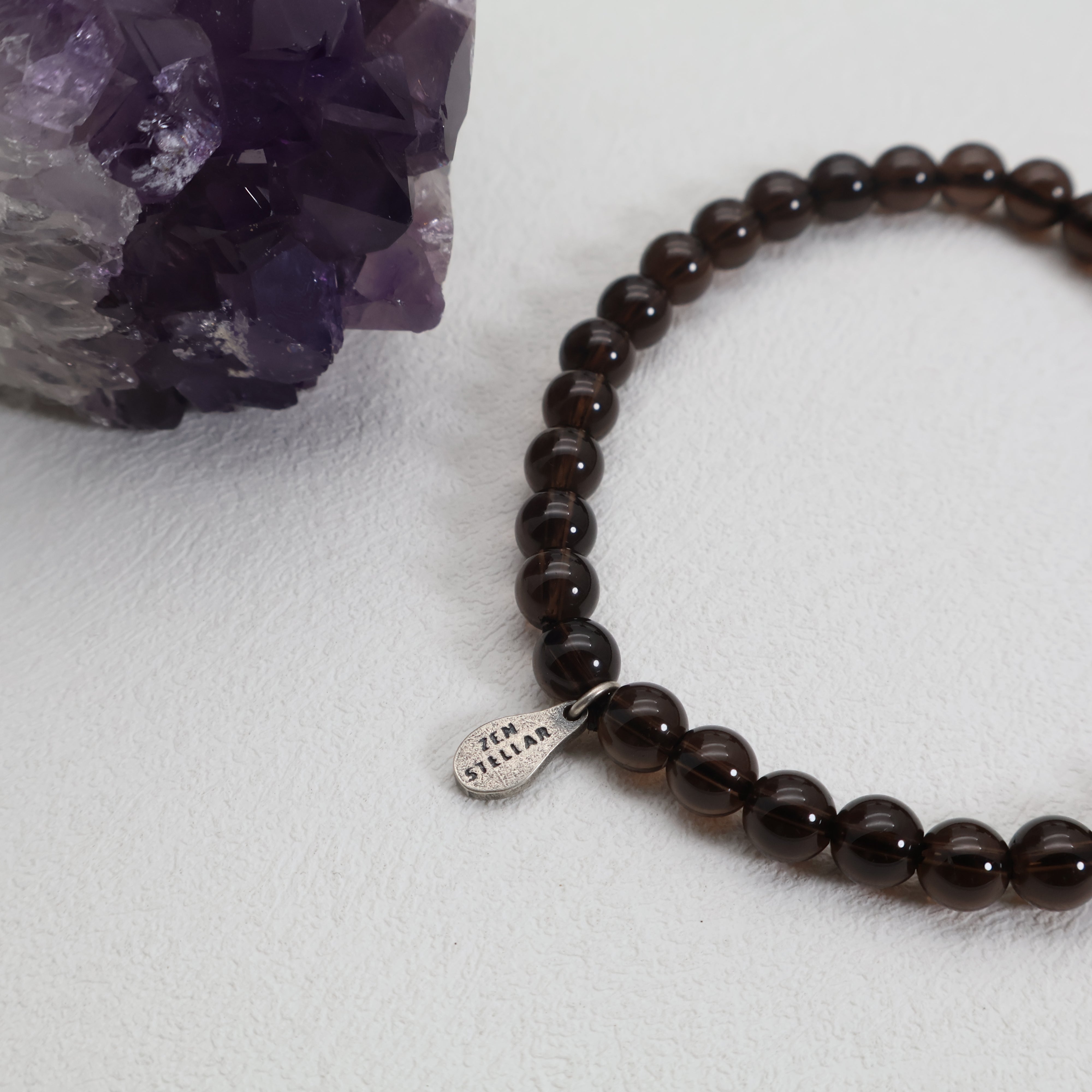 ARIES SMOKY QUARTZ CRYSTAL BRACELET-3