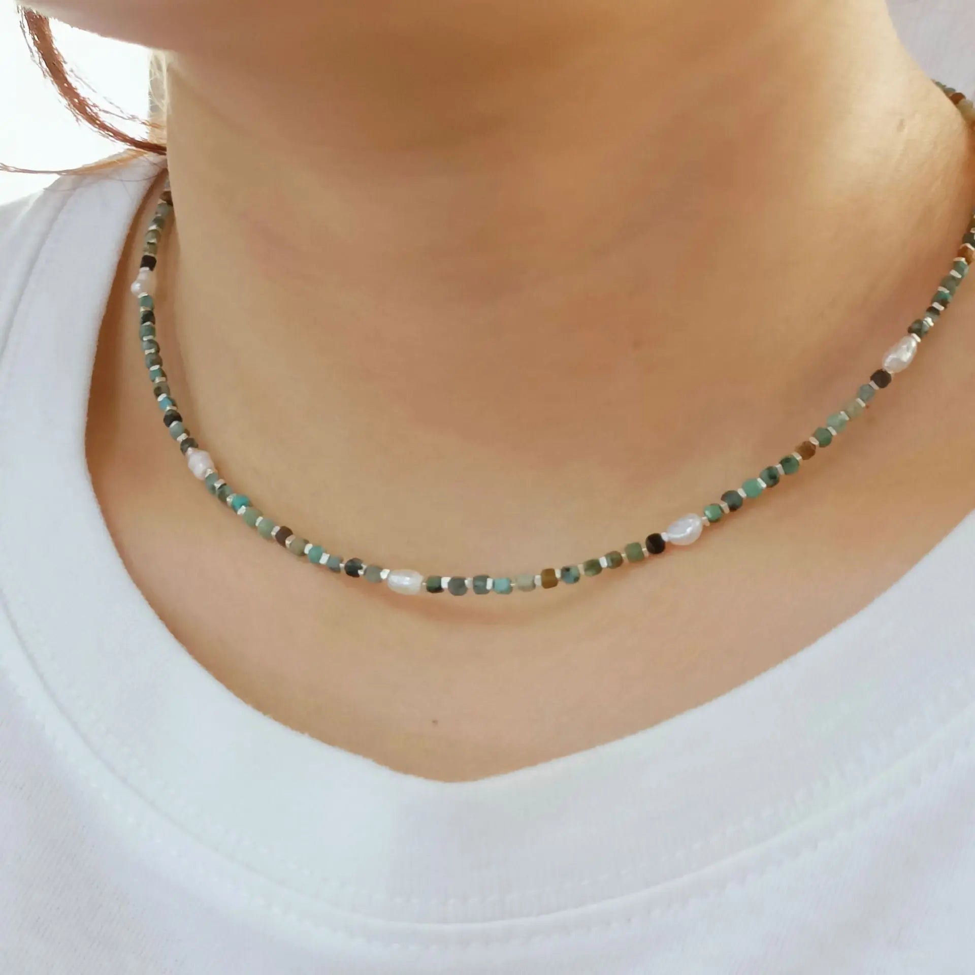 AUSTRALIAN TURQUOISE PEARL CONFIDENCE BOOSTING NECKLACE-4