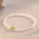 BALANCE＆PROTECTION HETIAN JADE WHITE AGATE Energy BRACELET-1