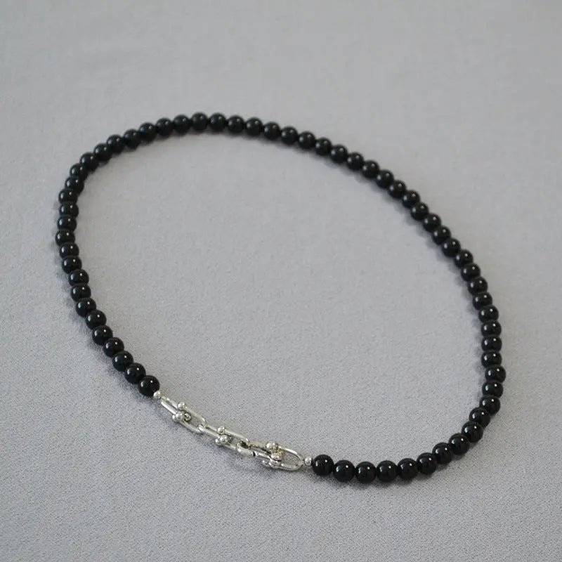 BLACK AGATE CAREER SUCCESS NECKLACE-1