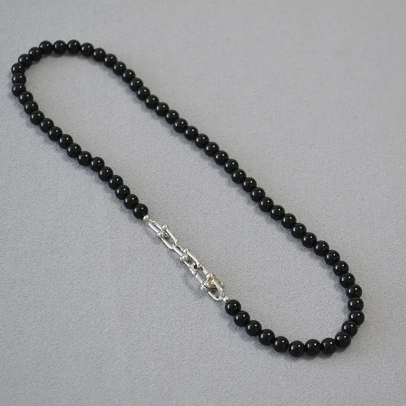 BLACK AGATE CAREER SUCCESS NECKLACE-4