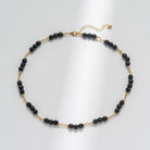 BLACK AGATE GOOD LUCK BEADED NECKLACE-1