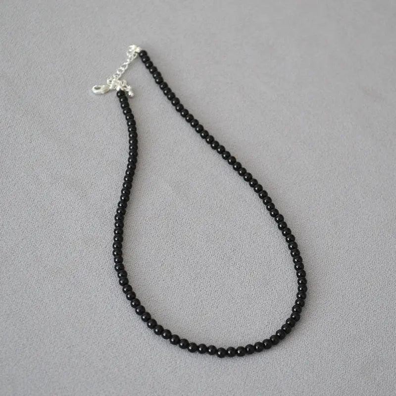 BLACK ONYX FEAR-ELIMINATING SIMPLE NECKLACE-4