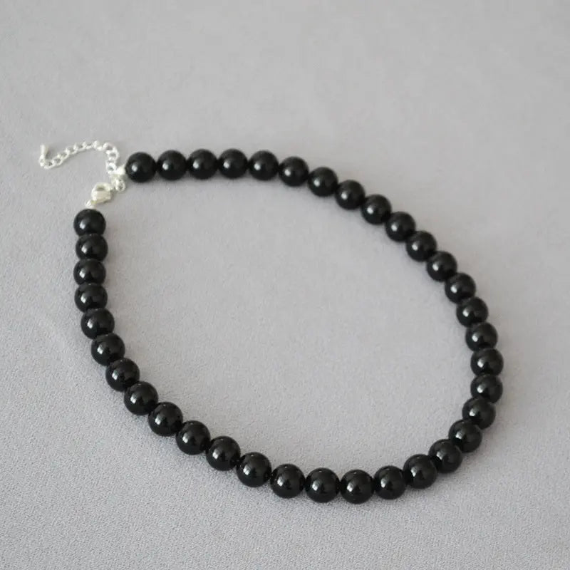 BLACK ONYX FEAR-ELIMINATING SIMPLE NECKLACE-6