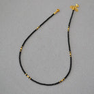 BLACK SPINEL BALANCED FRIENDSHIP NECKLACE-4