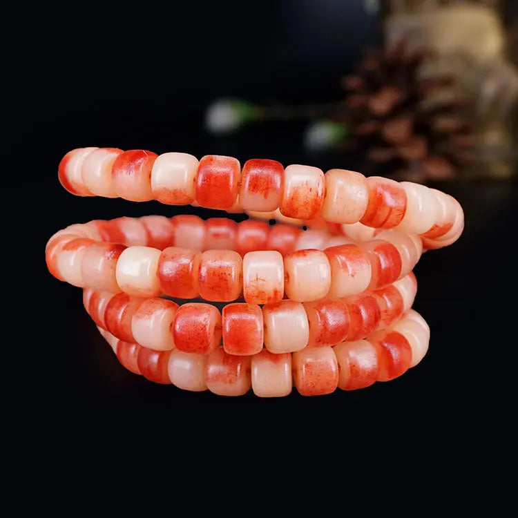 BLOOD SPOT CAMEL BONE BRACELETS-2