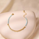 BLUE CRYSTAL HAPPY ANKLET-3