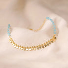 BLUE CRYSTAL HAPPY ANKLET-4