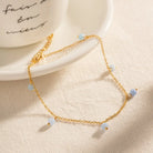 BLUE NATURAL STONE STRESS RELIEF ANKLET-2