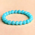 LIGHT BLUE RIVER STONE BRACELETS-1