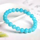 LIGHT BLUE RIVER STONE BRACELETS-4