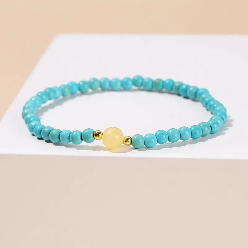 BLUE TURQUOISE BEIGE JADE CAREER BRACELET-4