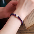 CALM ONE'S MIND MOONSTONE AMETHYST ENERGY BRACELET-4